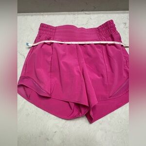 Lululemon Athletica Vibrant Pink Athletic Shorts, Hottie Hots, Size 4